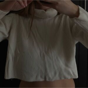 Wilfred Cream Cowl Neck Sweater